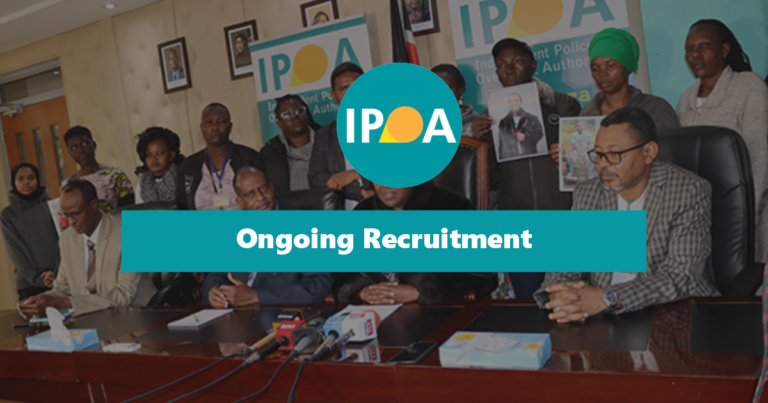 IPOA Recruitment 2025/2026 Jobs Application Form Portal