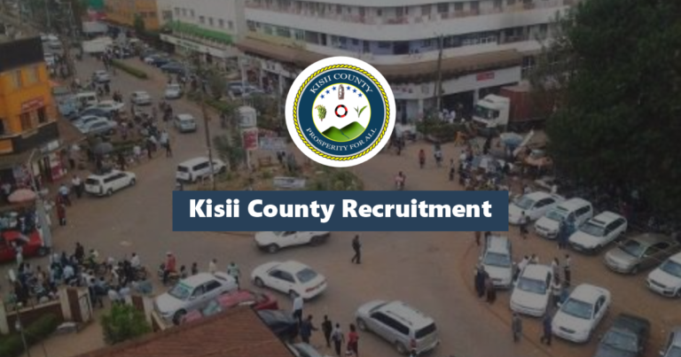 Kisii County Government Recruiting Chairperson/Secretary 2025 Jobs