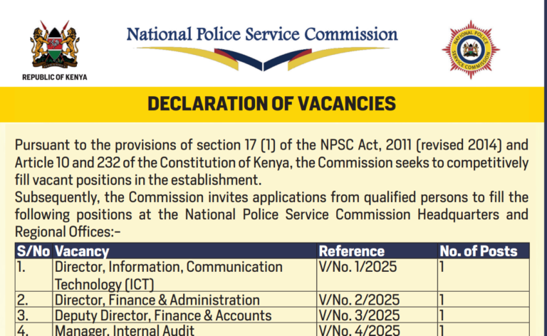 NPSC Advertises 149 Vacancies for 2025 Recruitment