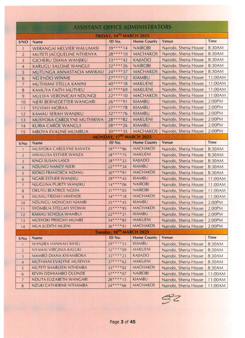 OAG & DOJ Recruitment Shortlisted Candidates 2025 PDF is Out