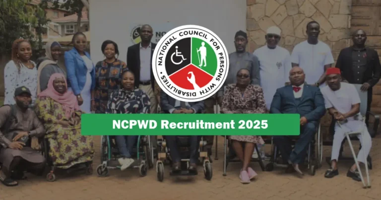 NCPWD Recruitment 2025 Jobs Application Form Portal