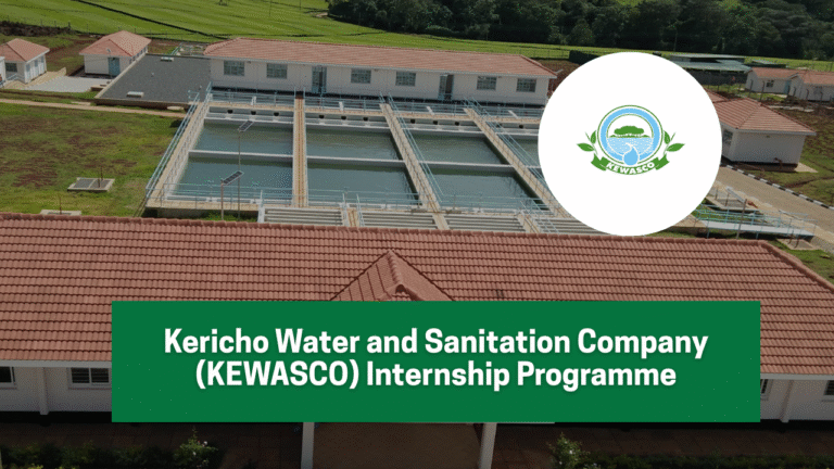 KEWASCO Internship 2025 Application Form Portal, Deadline