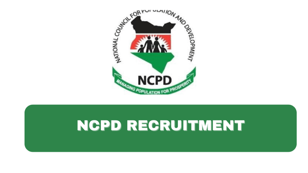 NCPD Recruitment 2025/2026 Application Form Portal