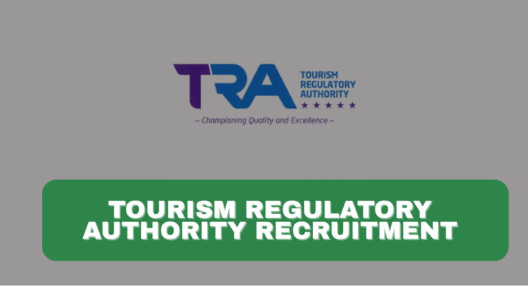 Tourism Regulatory Authority Recruitment 2025 Jobs Career Portal